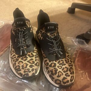 Steve Madden Leopard Print Sneakers with Black Accents! Worn with love